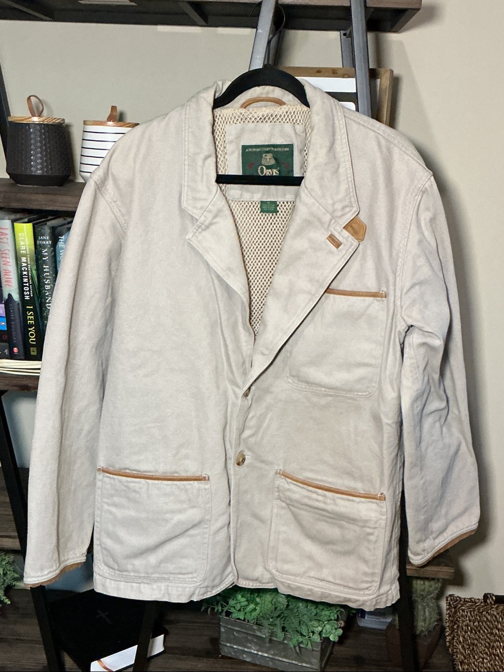 Vintage Orvis Jacket Men’s M Tan Zambezi Field Canvas